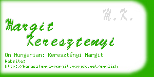 margit keresztenyi business card